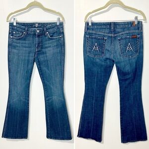 7 For All Mankind A Pocket Y2K Style Low Rise Bootcut Jeans Size 27